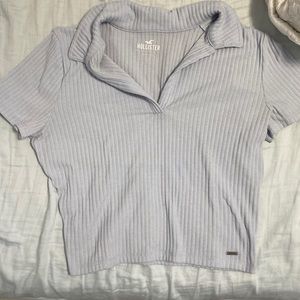 Hollister Light Blue Polo Size Large